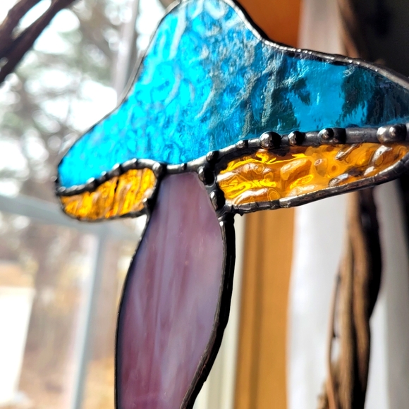 Stained Glass mushroom sun catcher - Picture 5 of 6